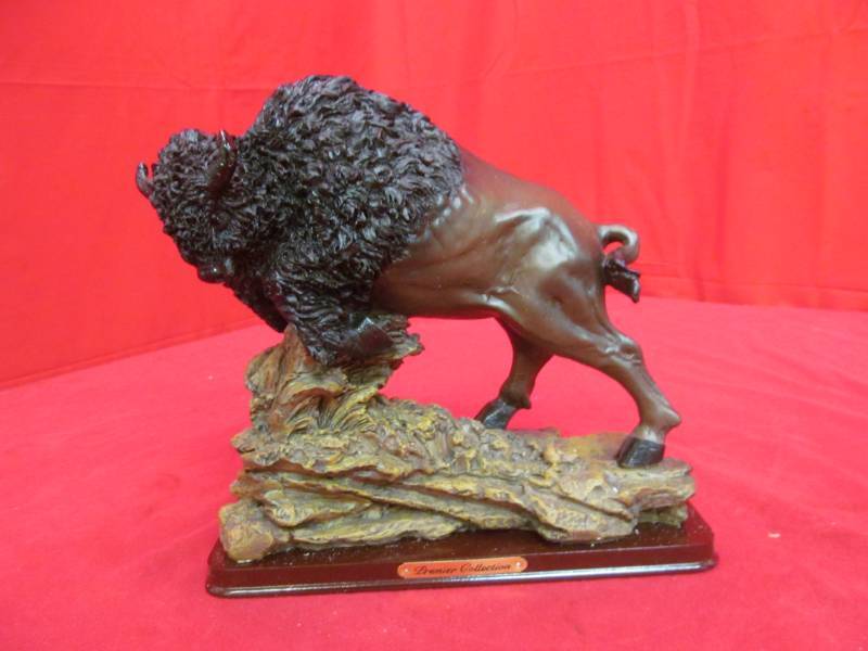 lot 83 image: animal collection buffalo statue