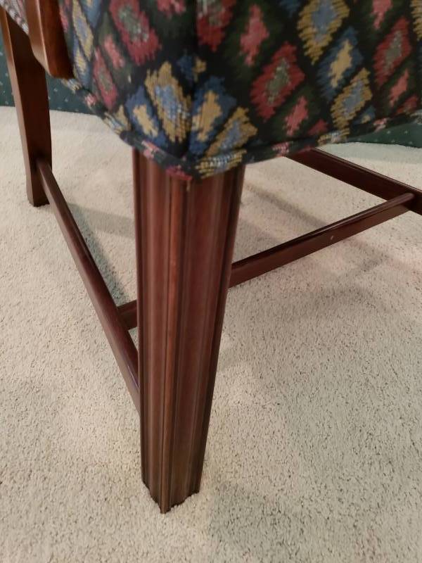 lot 19 image: High-end Hickory Chair Co Upholstered Arm Chair