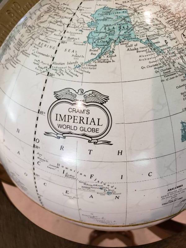lot 20 image: Crams Imperial Globe on Stand