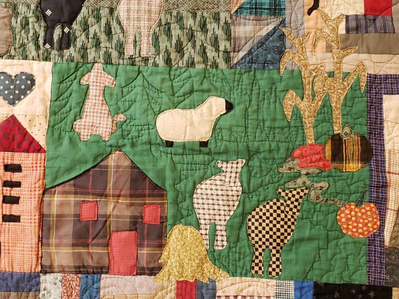 lot 55 image: Patchwork Quilt
