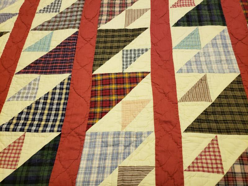 lot 57 image: Large Handmade Quilt