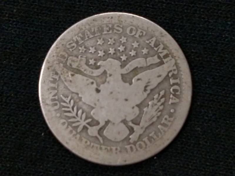 lot 32 image: 1902 Barber Silver Quarter...