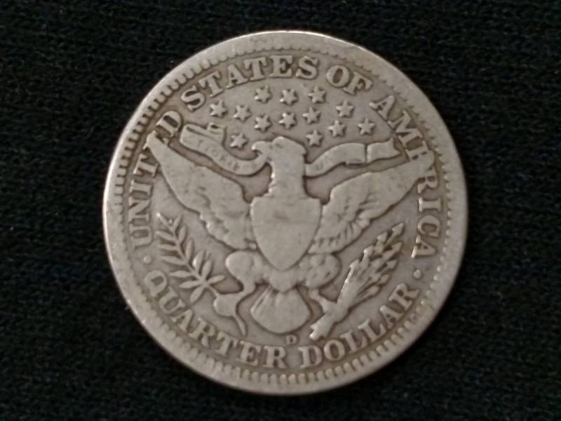 lot 33 image: 1906 D Barber Silver Quarter...