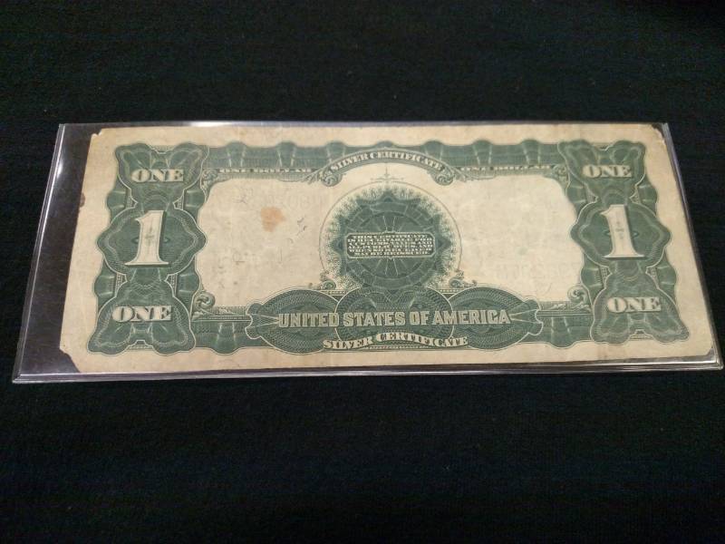 lot 44 image: 1899 Large Size Black Eagle One Dol...