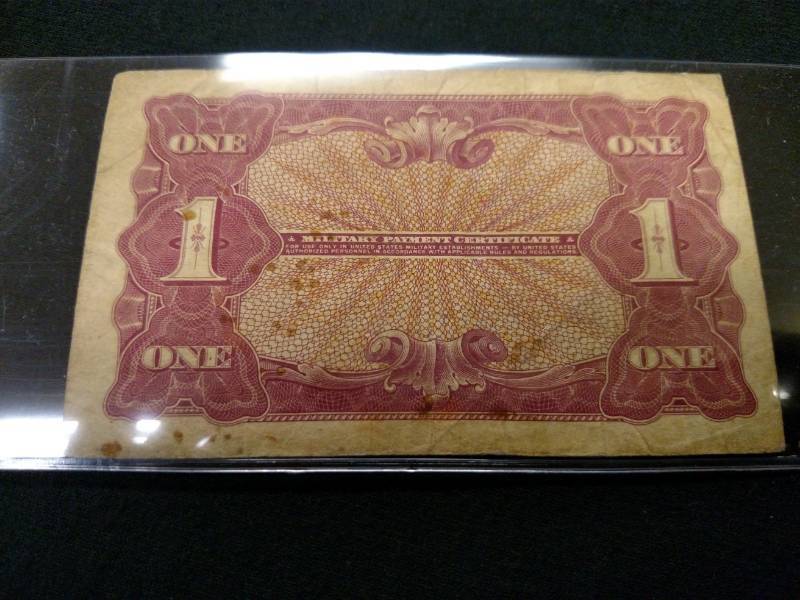 lot 53 image: One Dollar U.S. Military Payment Ce...