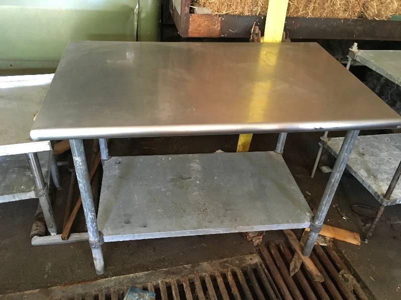 lot 38 image: Stainless Steel Table