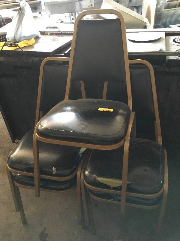 lot 35 image: BlackGold Chairs