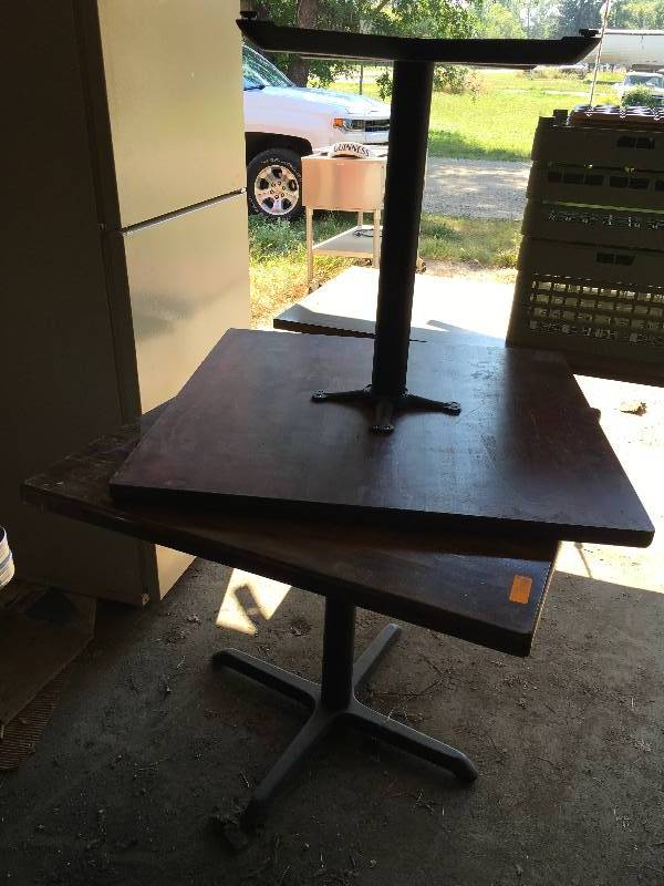 lot 52 image: Two Butcher Block Tables