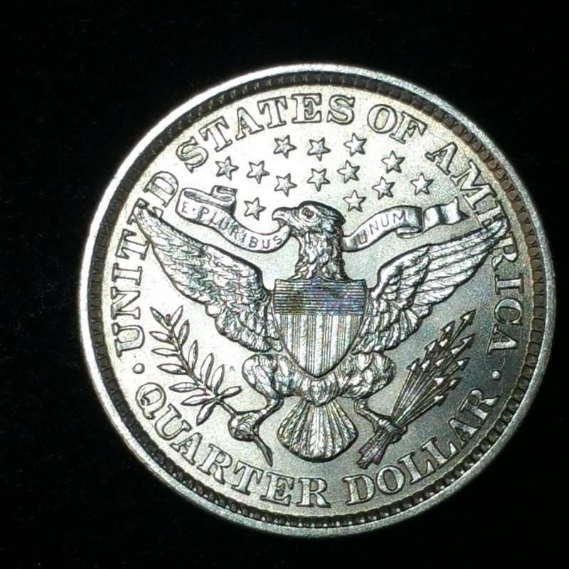 lot 7 image: 1892 Barber Quarter Silver Dollar - Highest Grade