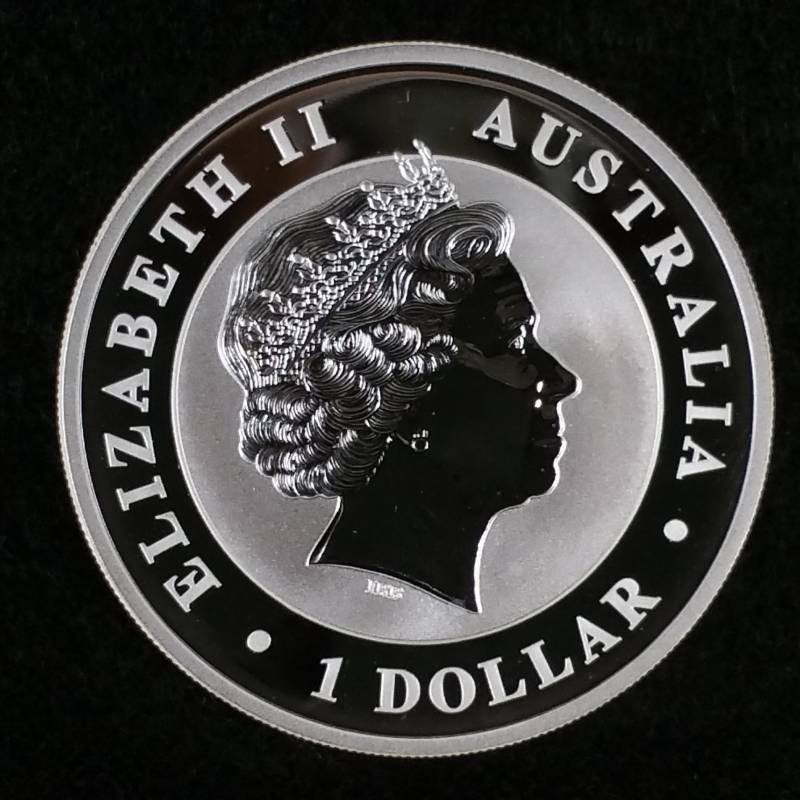 lot 17 image: 2012 Australian Kookaburra 1 Ounce .999 Silver Coin