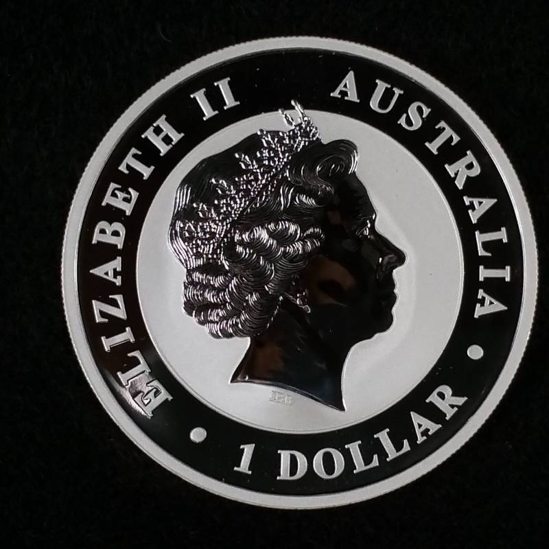lot 18 image: 2012 Australian Koala 1 Ounce .999 Silver Coin