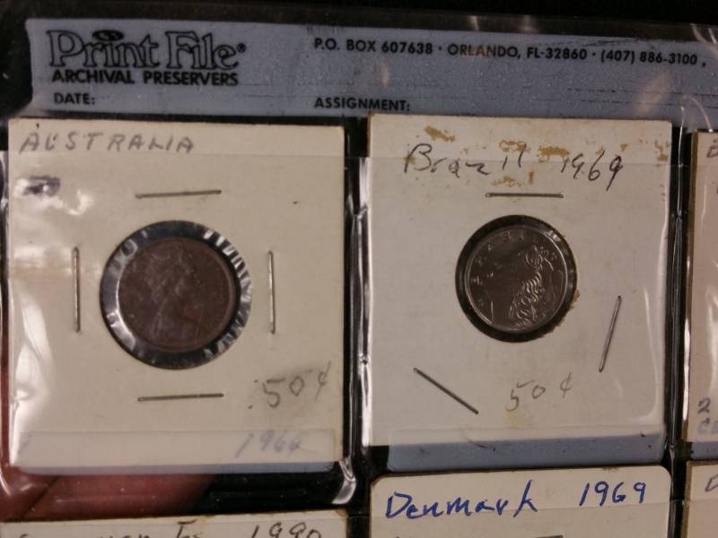 lot 46 image: (20) Foreign Coins Various Countries, Dates, Etc.