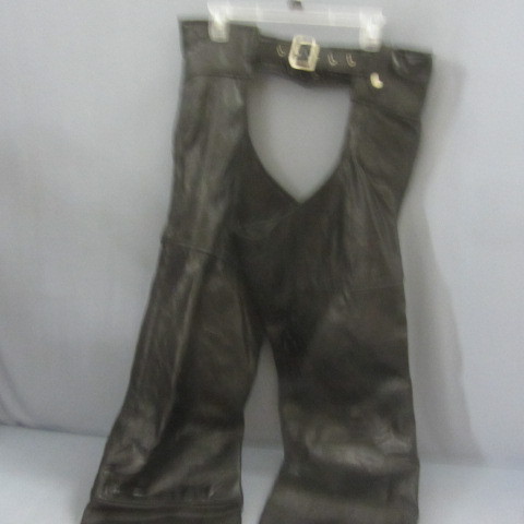 lot 28 image: Black Leather Biker Chaps