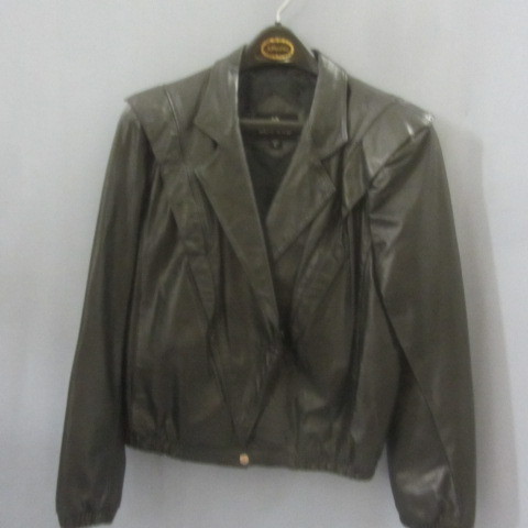 lot 30 image: Bermans Black Leather Jacket