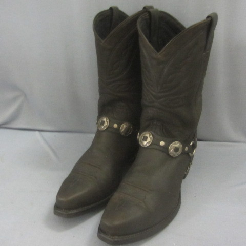 lot 34 image: Leather Motorcycle Boots
