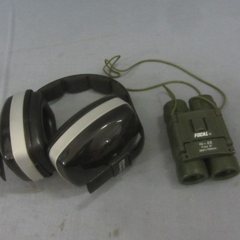 lot 126 image: Ear Muffs, Binoculars