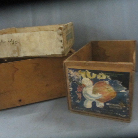 lot 190 image: Wood Fruit Crates