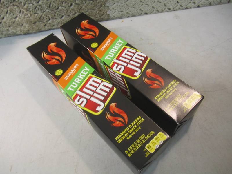 lot 39 image: 2 Box of 24 each Slim Jim Snack Sti...