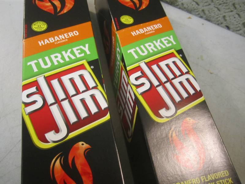 lot 40 image: 2 Box of 24 each Slim Jim Snack Sti...