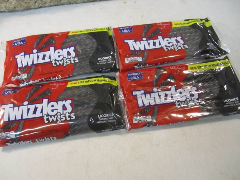 lot 42 image: 4 - 1 Pound Bags of Twizzlers Twist...