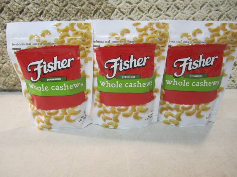 lot 46 image: 3 Bags of Fisher Premium Whole Cash...