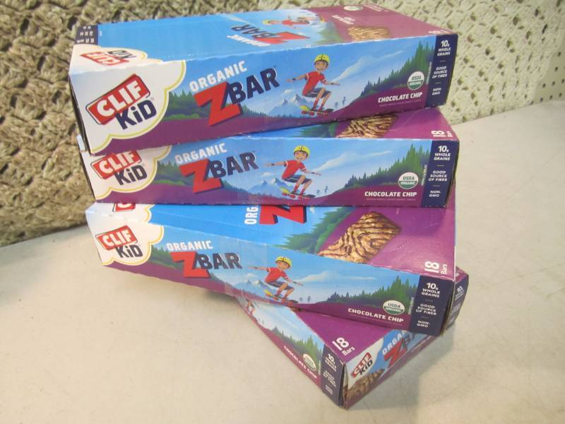 lot 56 image: 4 Boxes of Organic Z Bars Chocolate...