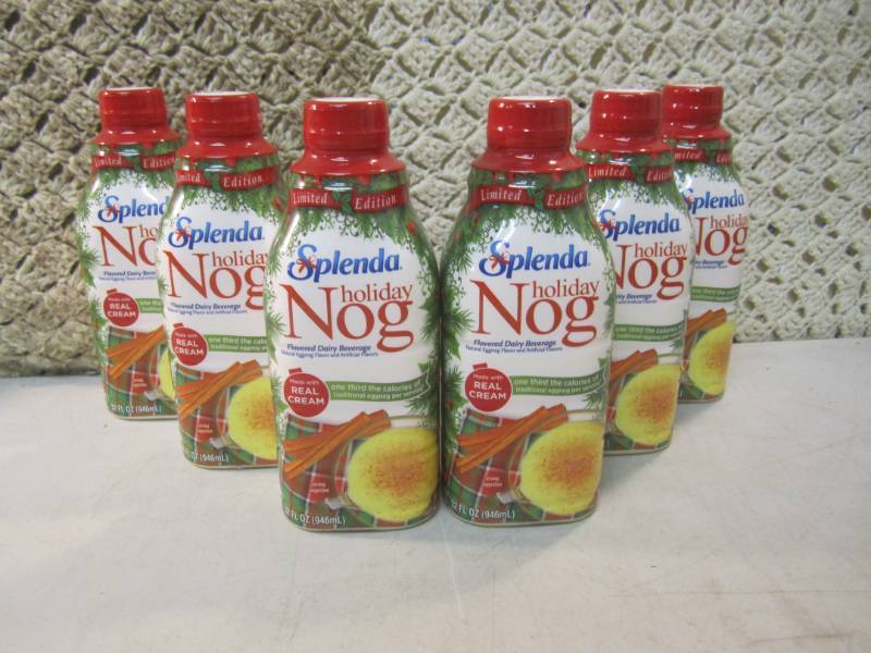 lot 57 image: 6 Bottles of Splenda Holiday Nog Be...