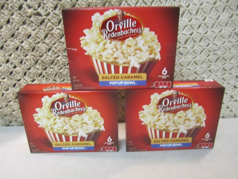 lot 58 image: 3 Boxes of Orville Redenbachers Sal...