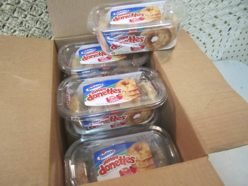 lot 60 image: Case of Jumbo Glazed Cake Donuts 6 ...