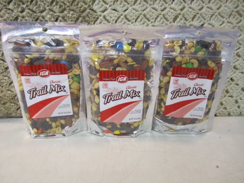lot 108 image: 3 Bags of Classic Trail Mix Best by...
