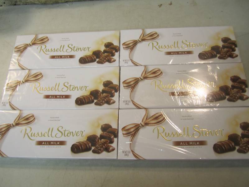 lot 114 image: 6 Boxes of Russell Stover Fine Choc...