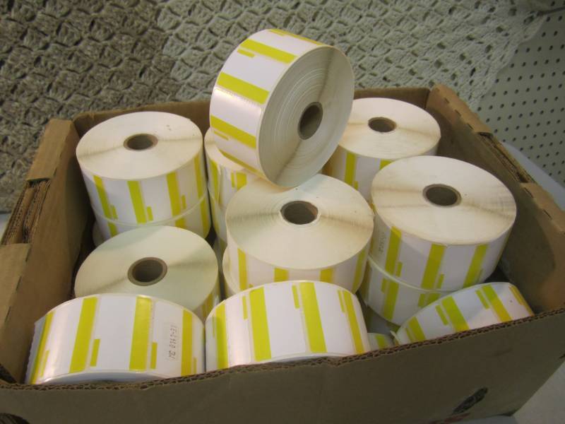 lot 117 image: 29 Rolls of Labels 1 14 x 1 1516...