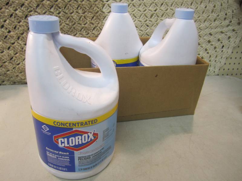 lot 121 image: 3 Bottles of Concentrated Clorox Ge...