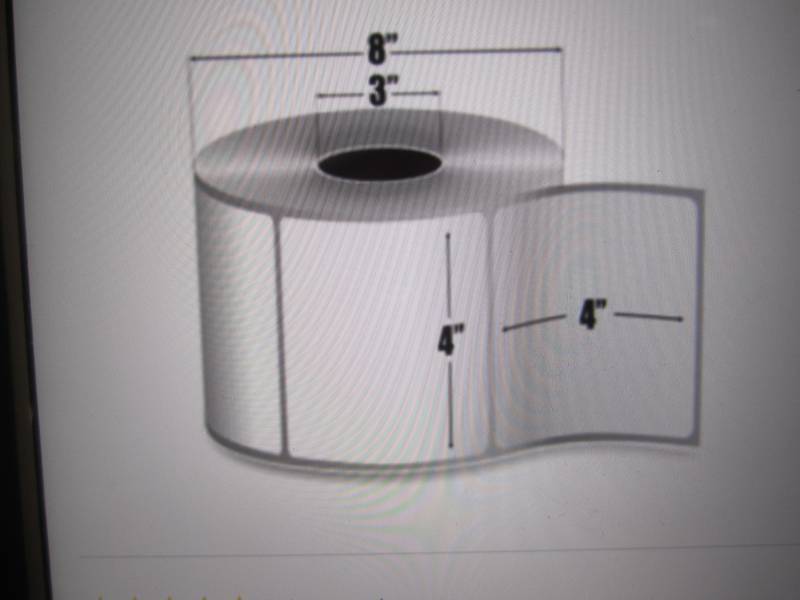 lot 159 image: Pack of 4 Rolls of Zebra Z-Select 4...