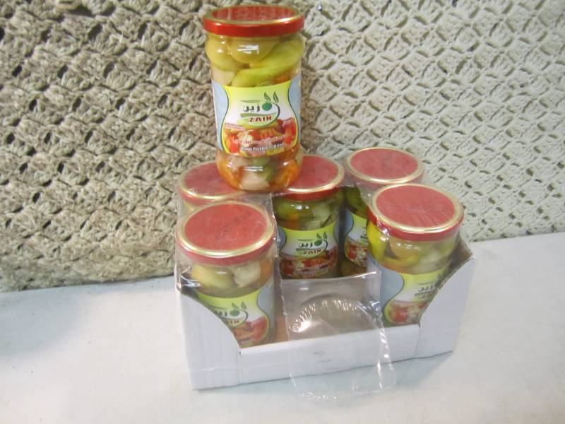 lot 197 image: Case of 6 Jars of Pickled Mixed Veg...