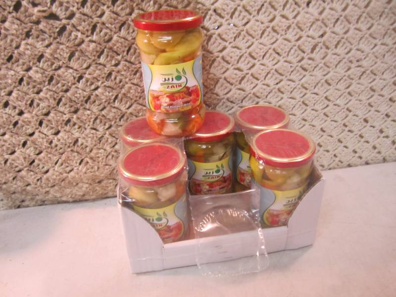 lot 199 image: Case of 6 Jars of Pickled Mixed Veg...