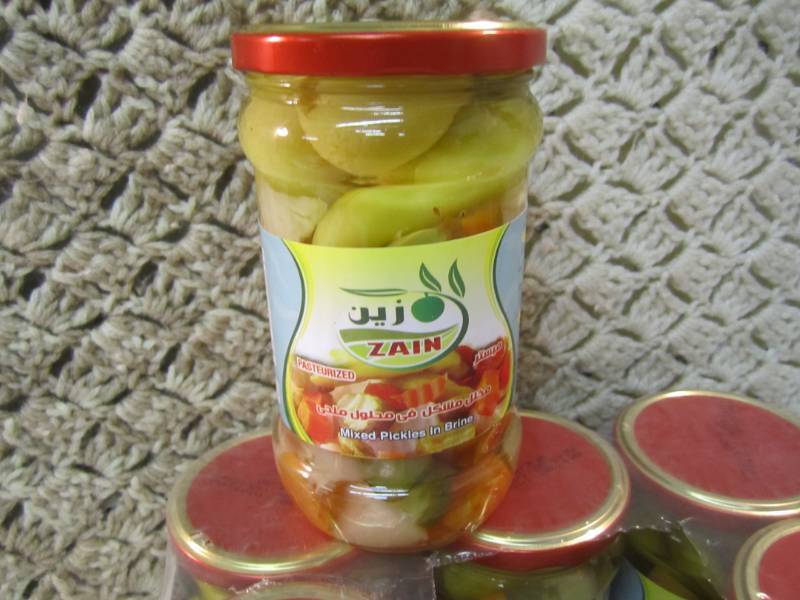 lot 200 image: Case of 6 Jars of Pickled Mixed Veg...