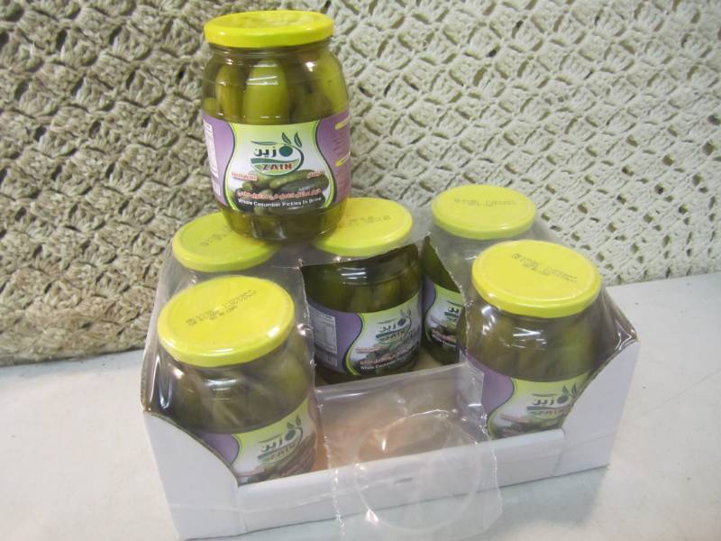 lot 207 image: Case of 6 Jars of Whole Cucumber Pi...