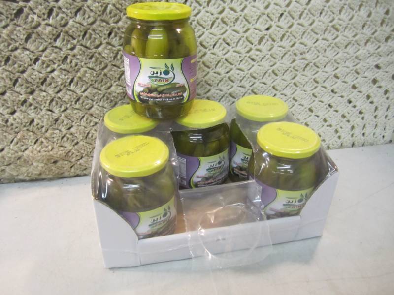 lot 209 image: Case of 6 Jars of Whole Cucumber Pi...