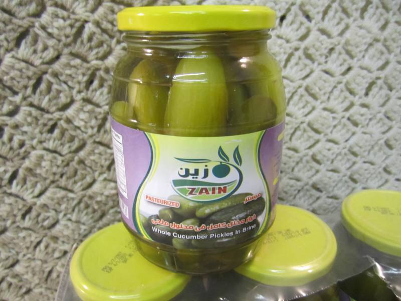lot 210 image: Case of 6 Jars of Whole Cucumber Pi...