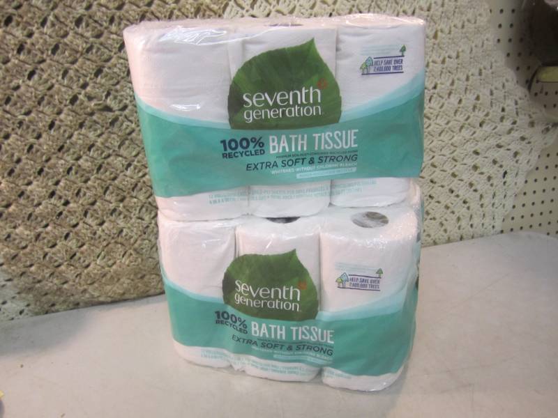 lot 243 image: 24 Rolls of Bath Tissue 2 packs of ...