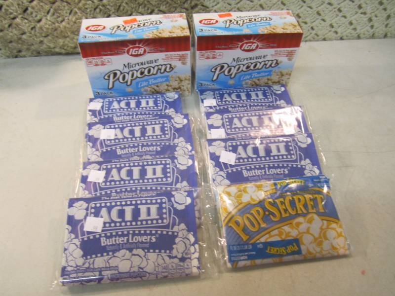 lot 265 image: Mixed Lot of Microwave Popcorn Best...