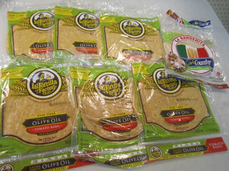 lot 268 image: 7 Packs of Soft Wraps 6 Tomato Basi...