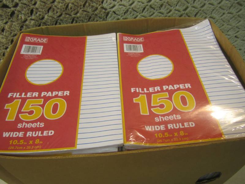 lot 287 image: 36 Packs of Wide Ruled Filler Paper...