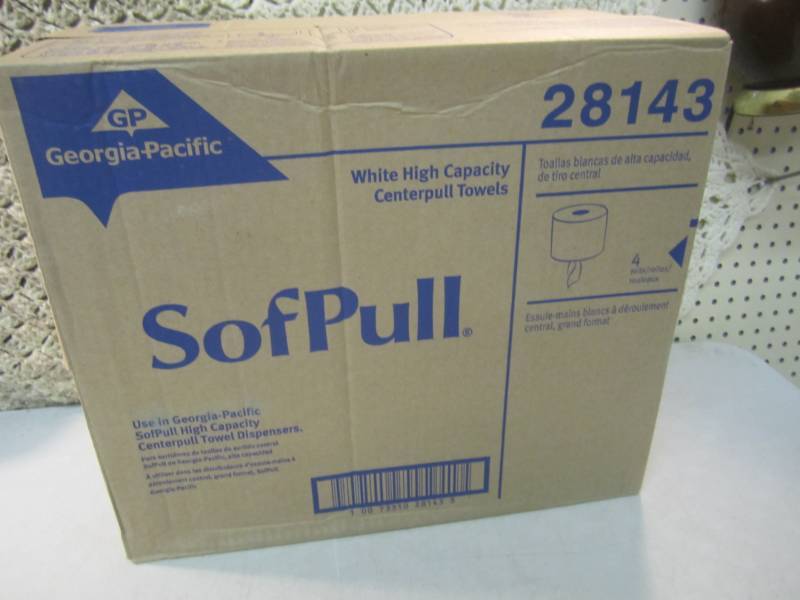 lot 293 image: Case of 4 Large Rolls of White High...