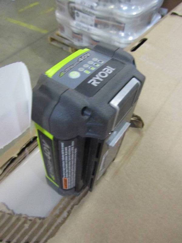 lot 73 image: RYOBI 40 VOLT SLIM LITHIUM-ION BATTERY