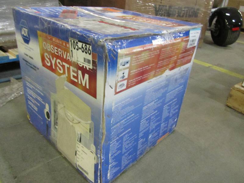 lot 88 image: ADT SURVEILLANCE OBSERVATION SYSTEM SECURITY FOUR 4 CHANNEL CAMERAS