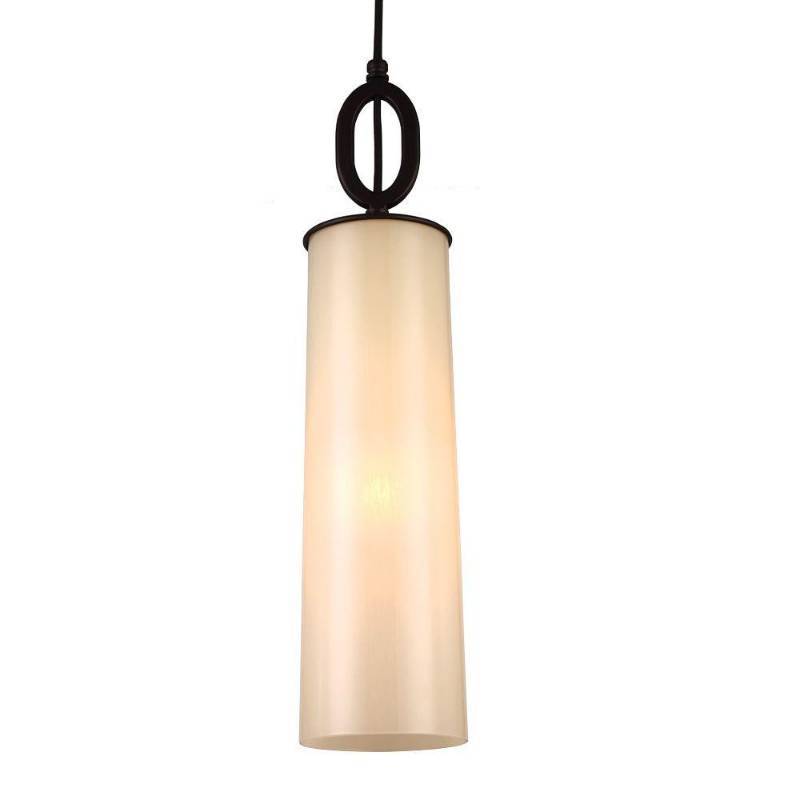 lot 28 image: Huntley 1-Light Oil Rubbed Bronze Pendant
