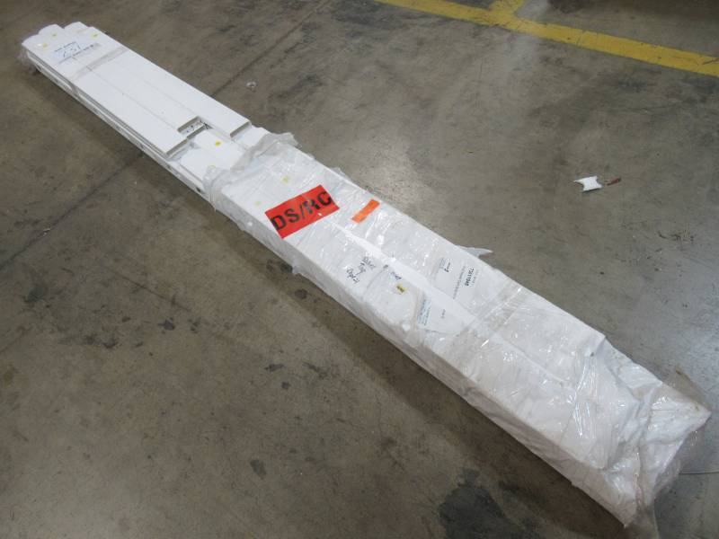 lot 157 image: Wambam Fence 4 ft. H x 7 ft. W Premium Vinyl Yard and Pool Fence Panel with Post and Cap