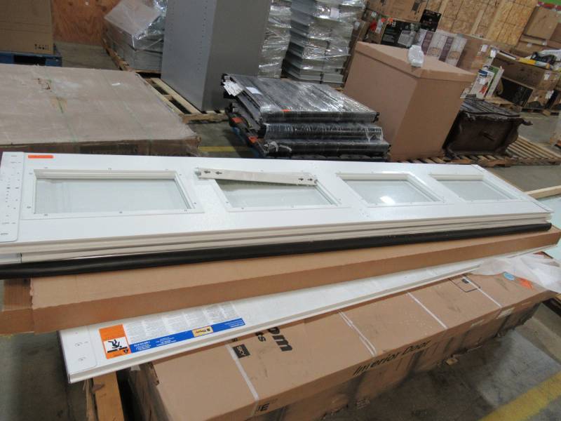 lot 63 image: Clopay Classic Collection 8 ft. x 7 ft. 6.5 R-Value Insulated Garage Door with Plain Windows